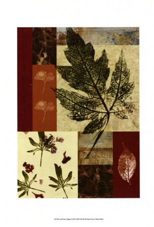 Leaf Print Collage (U) III by Vision Studio art print