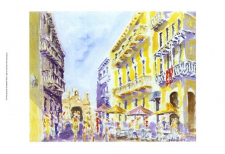 Street Scene, Puerto Rico by J. Presley art print