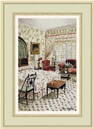 An Inviting Country Guestroom by Mark Hampton art print