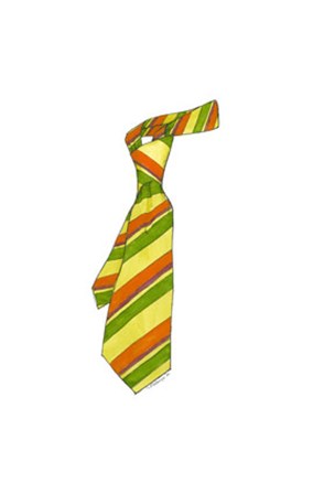 Uptown Tie III by Jennifer Goldberger art print