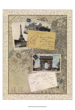 Post Cards from Paris by Vision Studio art print