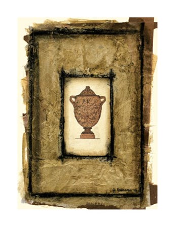 Gilded Urn II by Jennifer Goldberger art print
