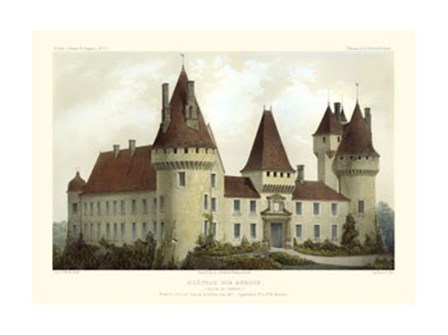 French Chateaux I by Victor Petit art print