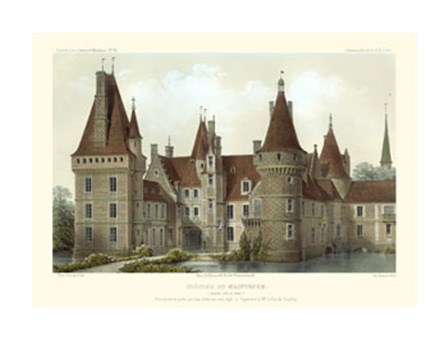 French Chateaux IV by Victor Petit art print