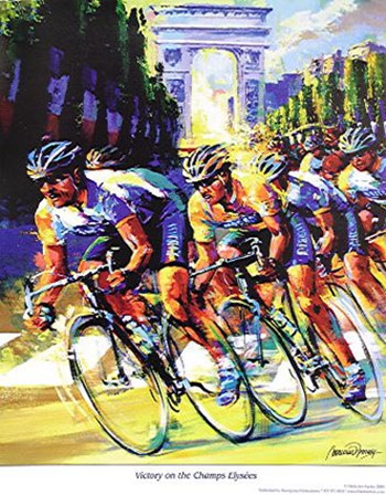 Victory on the Champs Elyses by Malcolm Farley art print