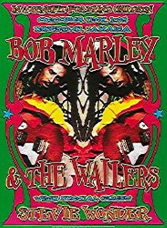 Bob Marley &amp; Stevie Wonder by Dennis Loren art print