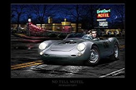 No Tell Motel by Helen Flint art print
