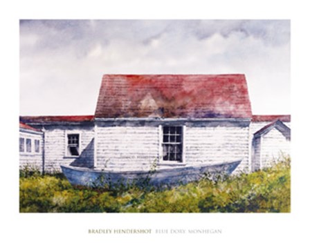 Blue Dory, Monhegan by Bradley Hendershot art print