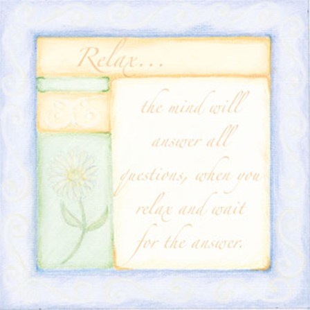 Spa series - Relax by Debbie DeWitt art print