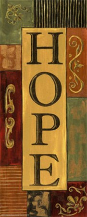 Words to Live By, Word...Hope by Debbie DeWitt art print