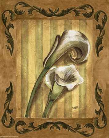 Harlequin Calla Lilies by Debbie DeWitt art print