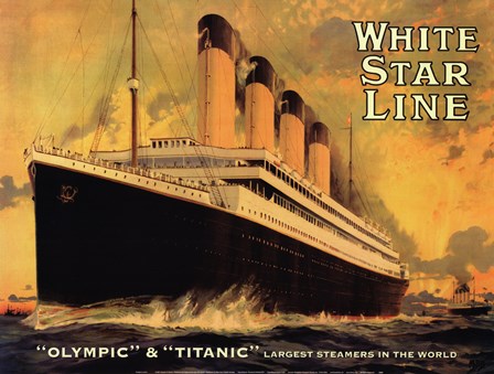 Olympic &amp; Titanic art print