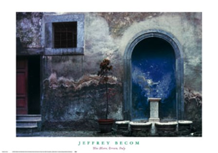 Blue Alcove, Orvieto, Italy by Jeffrey Becom art print