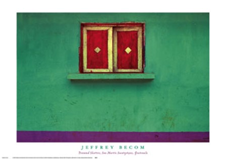 Diamond Shutters, San Martin Sacatepequez, Guatemala by Jeffrey Becom art print