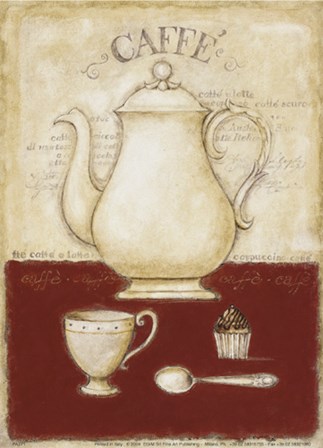 Coffee and Cupcake by G. P. Mepas art print