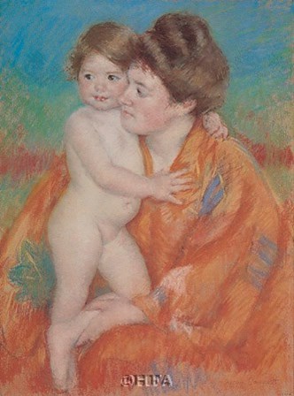 Woman with Baby by Mary Cassatt art print