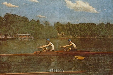 Biglin Brothers Racing by Thomas Eakins art print