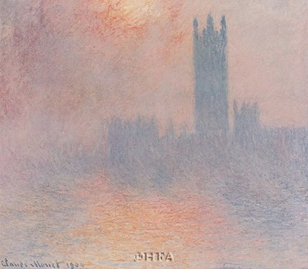 London Houses of Parliament by Claude Monet art print