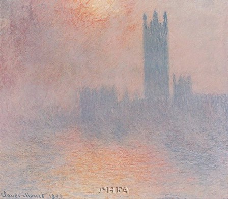 London Houses of Parliament by Claude Monet art print