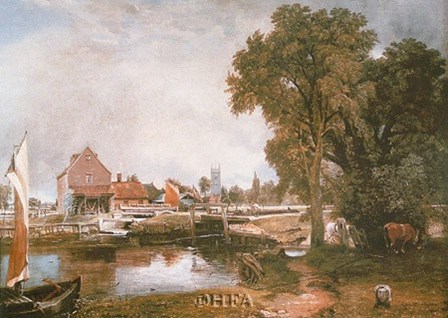 Mill at Dedham by John Constable art print