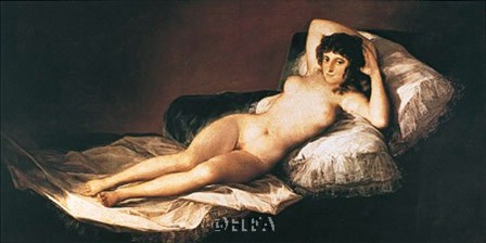 Nude Maja by Francisco De Goya art print