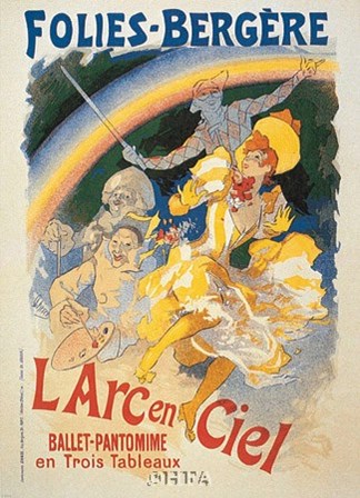 L&#39;Arc en Ciel by Jules Cheret art print