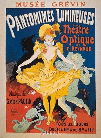 Pantomimes Lumineuses by Jules Cheret art print