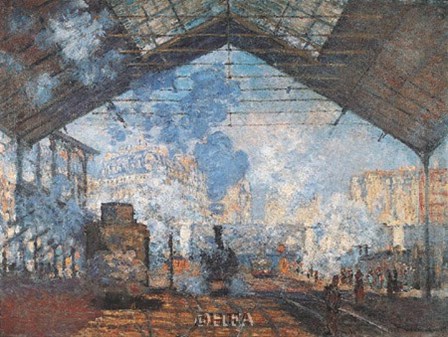 La Gare Saint-Lazare by Claude Monet art print