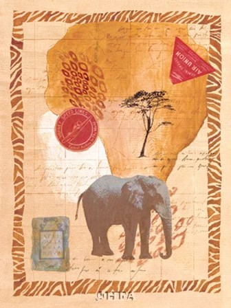 Travel Elephant by Fernando Leal art print