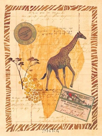 Travel Giraffe by Fernando Leal art print
