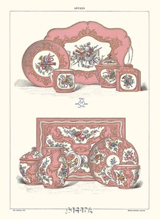 Pink by Sevres -anon. Porcelain art print