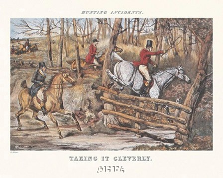 Taking it Cleverly by Henry Thomas Alken art print