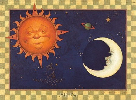 The Sun &amp; Moon &amp; Stars by Robert LaDuke art print