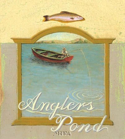 Angler&#39;s Pond by Robert LaDuke art print