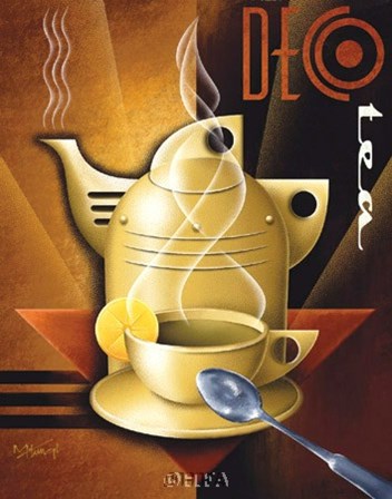 Deco Tea by Michael Kungl art print