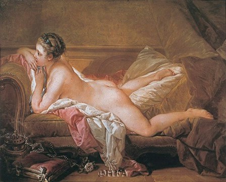 Girl Resting by Francois Boucher art print