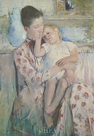 Mother &amp; Child by Mary Cassatt art print