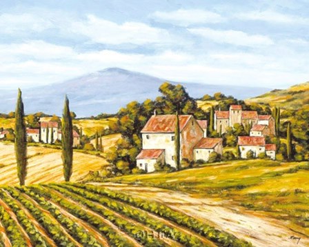 Road to the Vineyard by Charles Berry art print