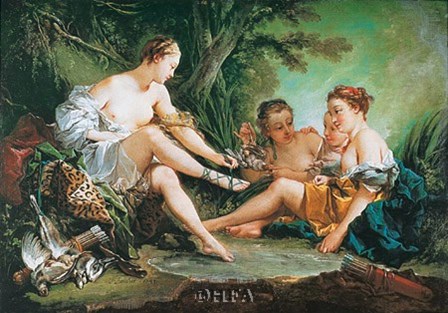 Diana Resting after the Hunt by Francois Boucher art print