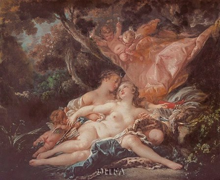 Jupiter in the Guise of Diana by Francois Boucher art print