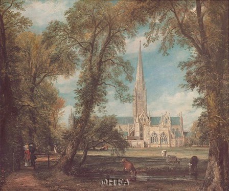 Salisbury Cathedral from the Bishops&#39; Grounds by John Constable art print