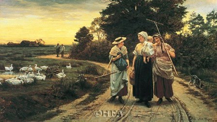 The Haymakers by Frederick Morgan art print