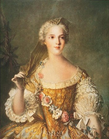 Madame Sophie de France by J.m. Nattier (d&#39;apres) art print