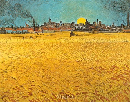 Cornfields Near Arles by Vincent Van Gogh art print