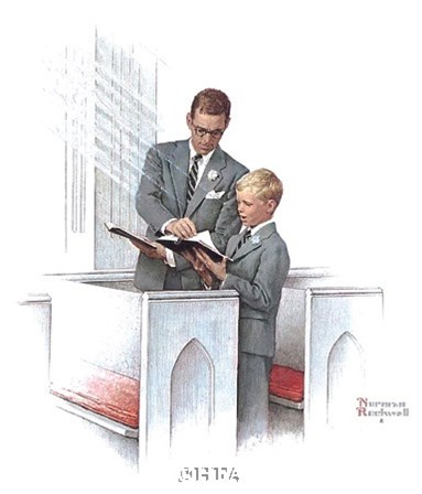 In His Spirit by Norman Rockwell art print