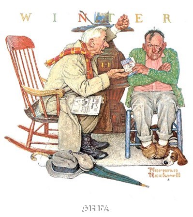 Endless Debate by Norman Rockwell art print