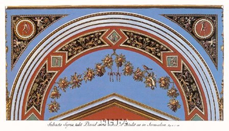 Detail/Loggia in the  Vatican II by Raphael art print