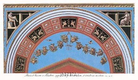 Detail/Loggia in the Vatican III by Raphael art print