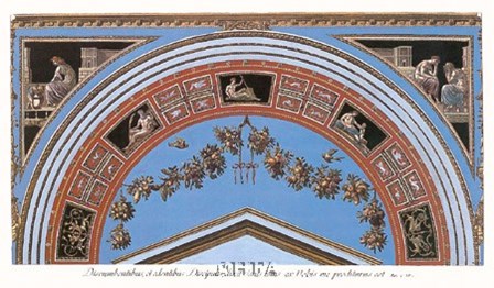 Detail/Loggia in the Vatican IV by Raphael art print