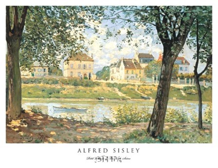 Petit Village de Bords de Seine by Alfred Sisley art print